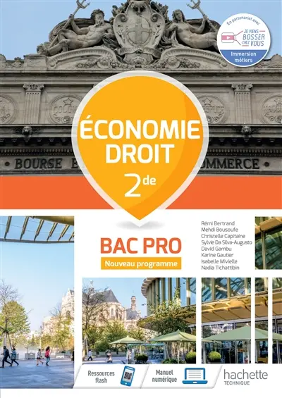 Economie, droit 2de bac pro : nouveau programme
