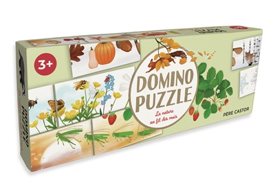 domino puzzle : la nature au fil des mois