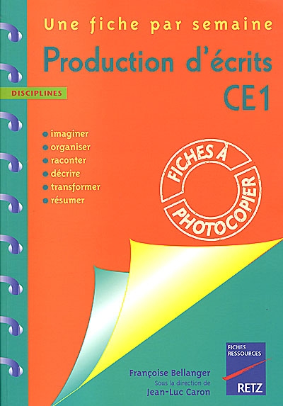 Production d'écrits, Ce1