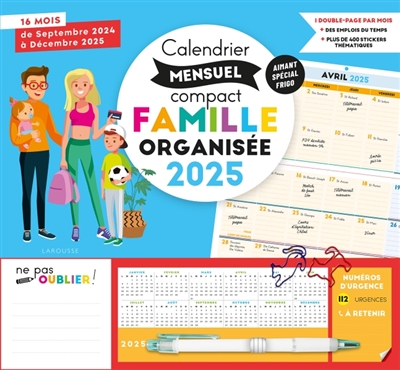 Calendrier mensuel compact...