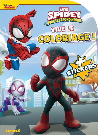 marvel : spidey et ses amis extraordinaires : vive le coloriage ! + stickers