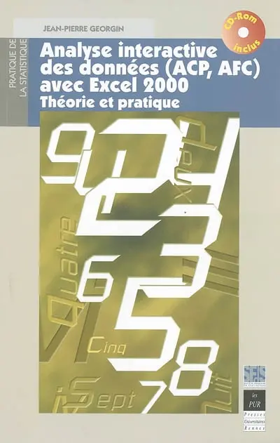 Analyse des données (ACP, AFC) avec Excel 2000 : théorie et pratique