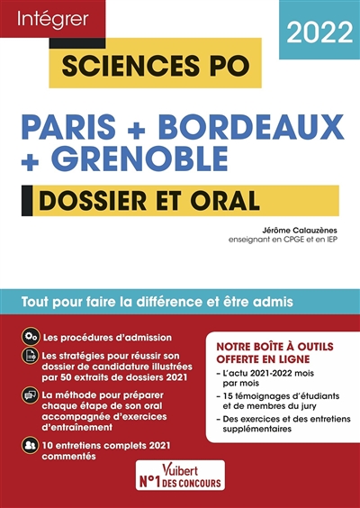 Sciences Po Paris + Bordeaux + Grenoble 2022 : dossier et oral
