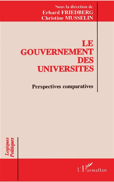Le Gouvernement des universités : perspectives comparatives, actes