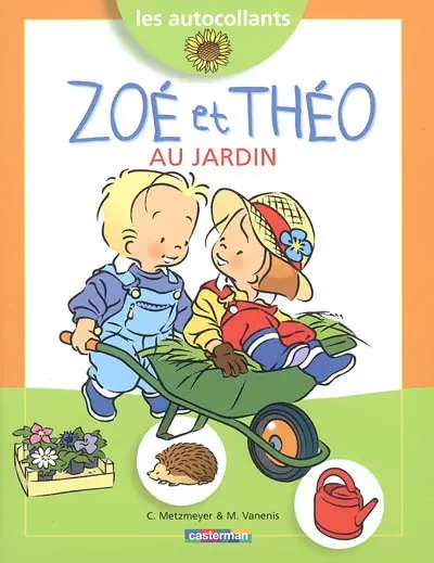 Zoé et Théo au jardin