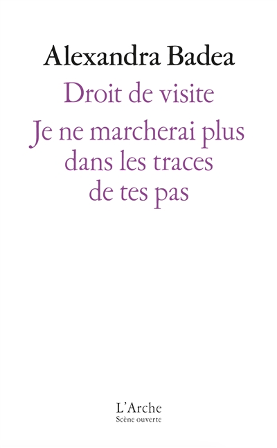 Droit de visite. Je ne marcherai plus dans les traces de tes pas