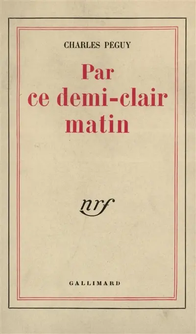 Par ce demi-clair matin
