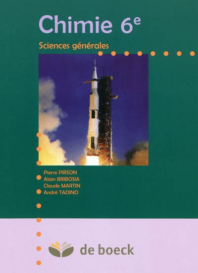 Chimie 6e : sciences générales
