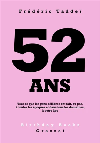 52 ans : tout ce que les gens célèbres ont fait, ou pas, à toutes les époques et dans tous les domaines, à votre âge