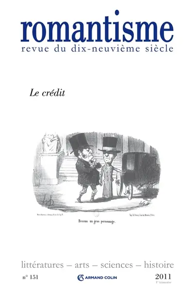 Romantisme, n° 151. Le crédit