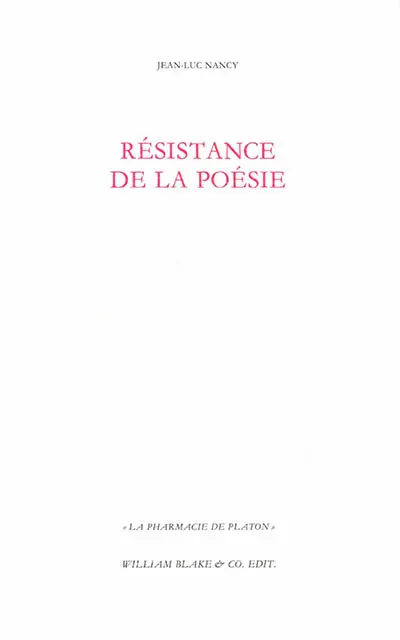 Résistance de la poésie