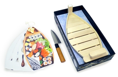 Le coffret du maître sushi : le véritable bâteau pour des sushis extra frais