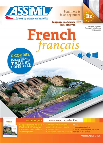 French : language proficiency level achieved B2 : beginners & false beginners