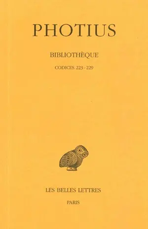 Bibliothèque. Vol. 4. Codices 223-229