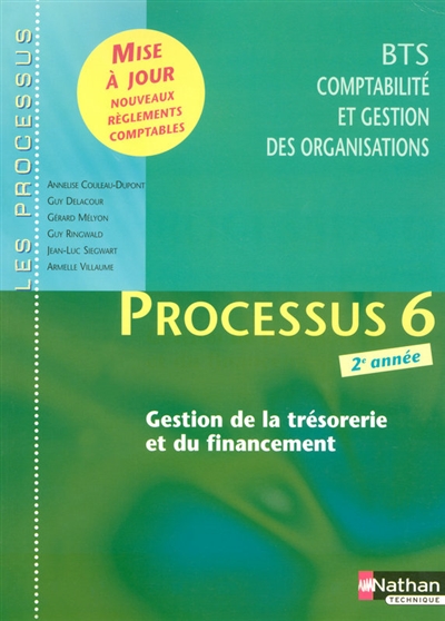 Processus 6 : gestion de la trésorerie et du financement, BTS CGO 2e année