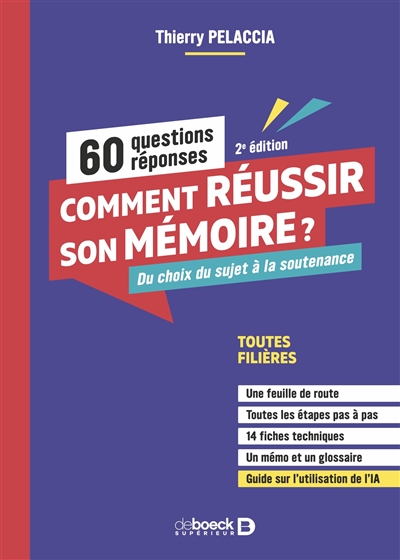 Comment réussir son mémoire ? : du choix du sujet à la soutenance : 60 questions réponses
