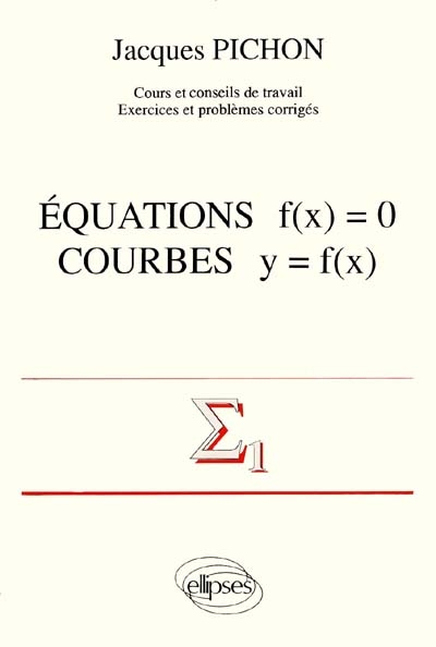 Equations f(x) = 0 : courbes y = f(0)
