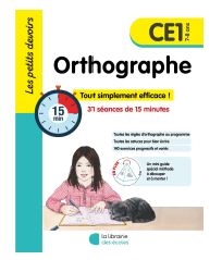 Orthographe CE1, 7-8 ans : 31 séances de 15 minutes