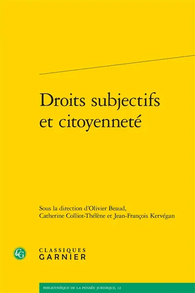 Droits subjectifs et citoyenneté