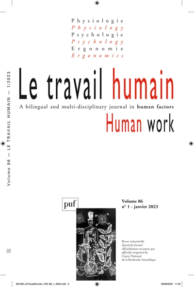 Travail humain (Le), n° 1...