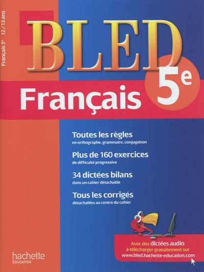 Bled français 5e, 12-13 ans