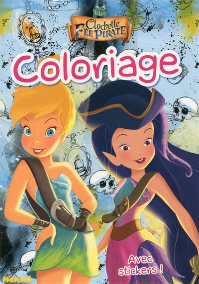 Coloriage : Clochette et la fée pirate