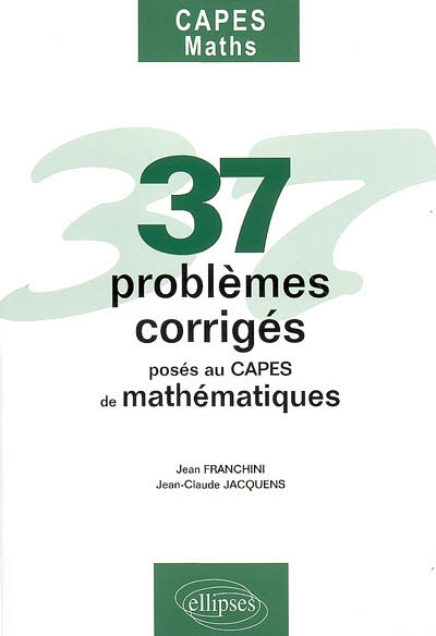 37 problèmes corrigés