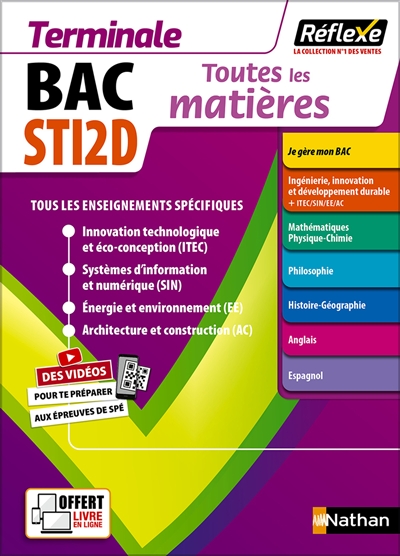 Bac STI2D terminale : toutes les matières