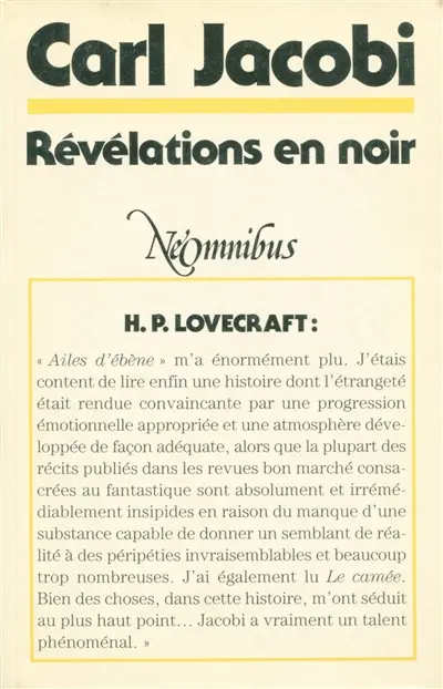 Révélations en noir