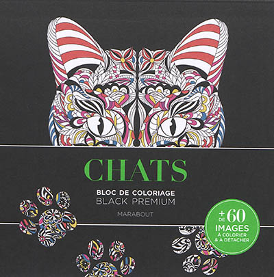 Chats : bloc de coloriage
