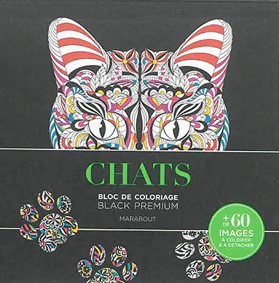 Chats : bloc de coloriage