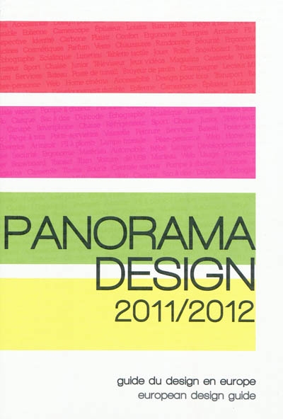 Panorama design 2011-2012 : guide du design en Europe. European design guide
