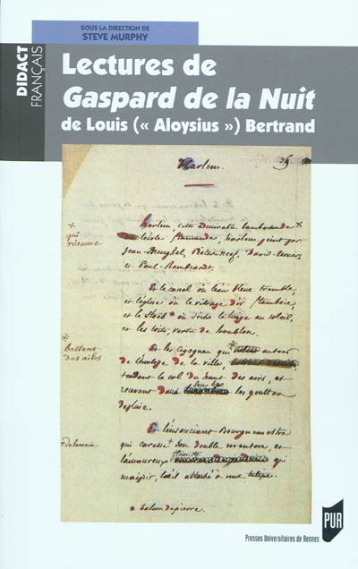 Lectures de Gaspard de la nuit de Louis (Aloysius) Bertrand
