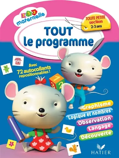 Tout le programme, toute petite section 2-3 ans