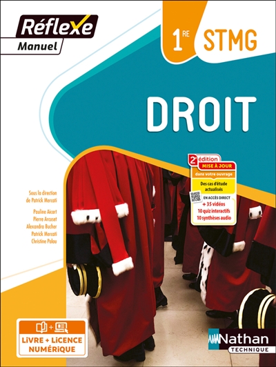 Droit 1re STMG : livre +...