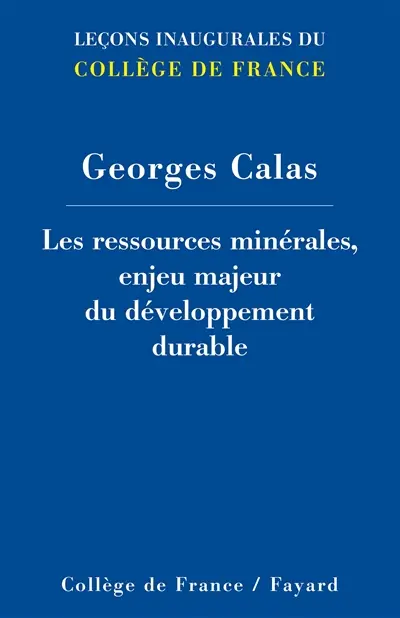 Les ressources minérales, enjeu majeur du développement durable