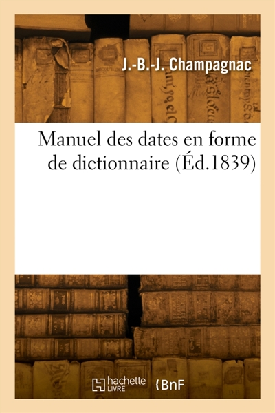 Manuel des dates en forme de dictionnaire