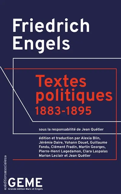 Textes politiques : 1883-1895