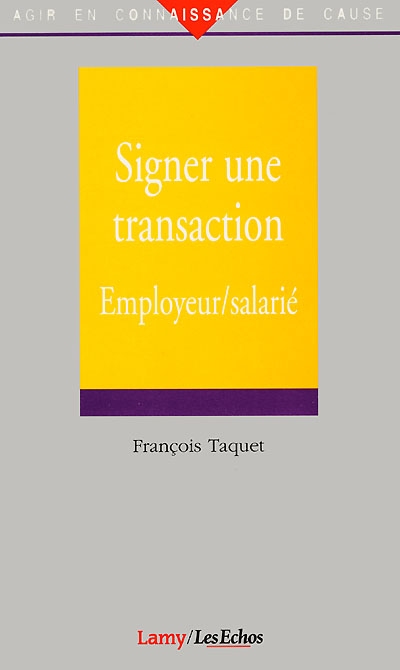Signer une transaction employeur-salarié