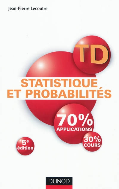 TD statistique et probabilités : 70% applications, 30% cours