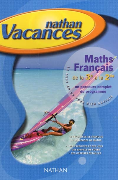 Français maths, 3e-2de