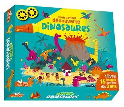 Mon coffret découverte dinosaures : coffret lampe