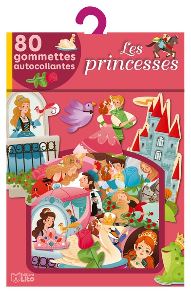 Les princesses : 80 gommettes autocollantes