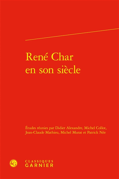 René Char et son siècle :...