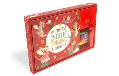 Mon coffret créatif dragons à colorier