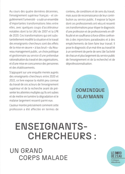 Enseignants-chercheurs : un grand corps malade
