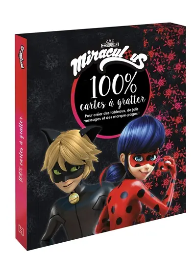 Miraculous : 100 % cartes à gratter : pour créer des tableaux, de jolis messages et des marque-pages !