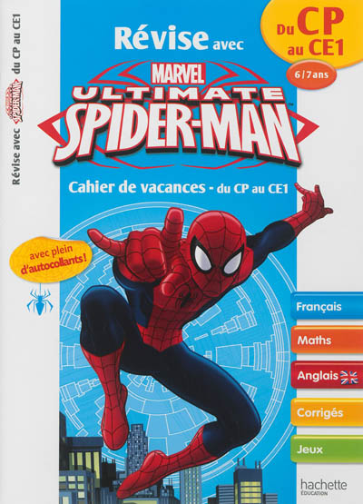 Révise avec Spider-Man : cahier de vacances du CP au CE1, 6-7 ans