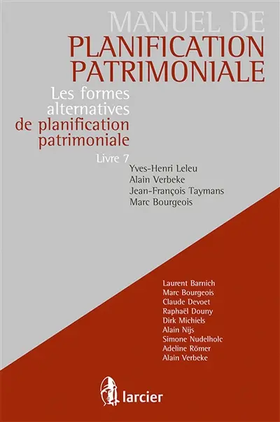 Les formes alternatives de planification patrimoniale