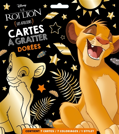 Le roi lion : cartes à gratter dorées